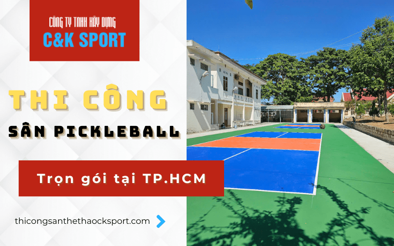 thi công sân pickleball