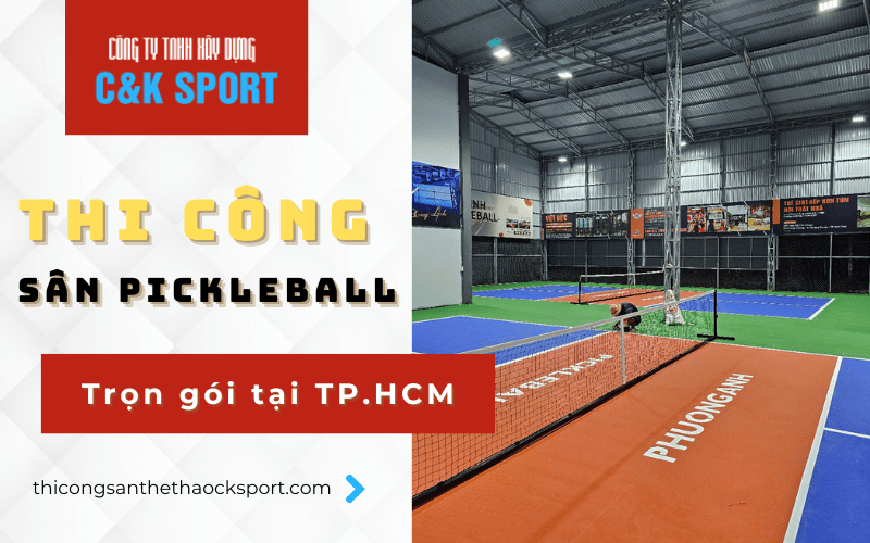 thi công sân pickleball