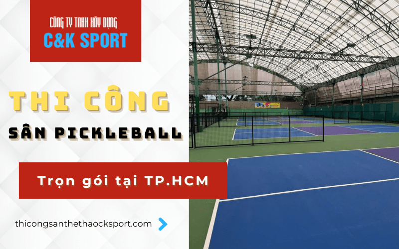 thi công sân pickleball