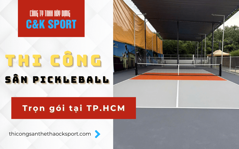 thi công sân pickleball