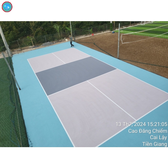 Thi công sân pickleball ở Cai Lậy - Tiền Giang